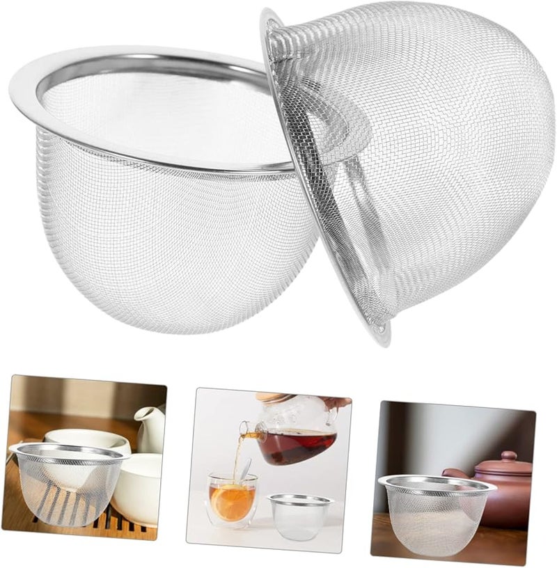 Cabilock 8pcs Fine Mesh Tea Strainer Stainless Steel Tea Filter Cup Accessory - Image 3
